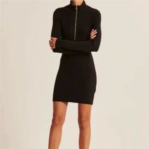Abercrombie Black Half-Zip Sweater Dress - Size S